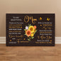 TO MY BEAUTIFUL MOM - HAPPY MOTHER'S DAY - GALLERY WRAPPED CANVAS