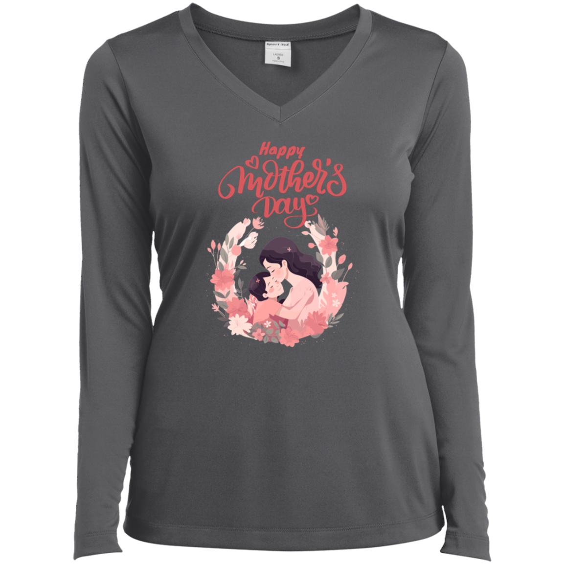 LST353LS Ladies’ Long Sleeve Performance V-Neck Tee