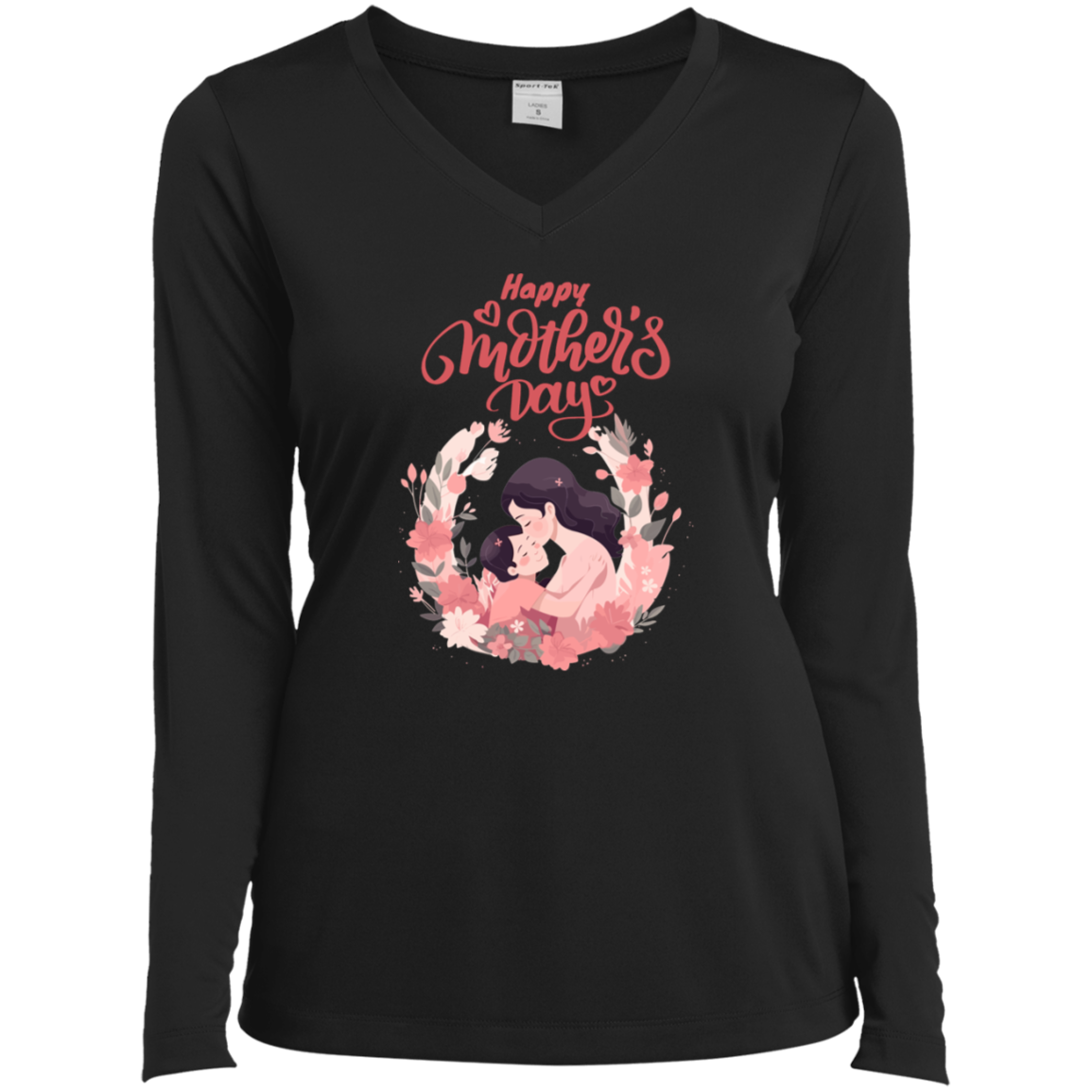 LST353LS Ladies’ Long Sleeve Performance V-Neck Tee