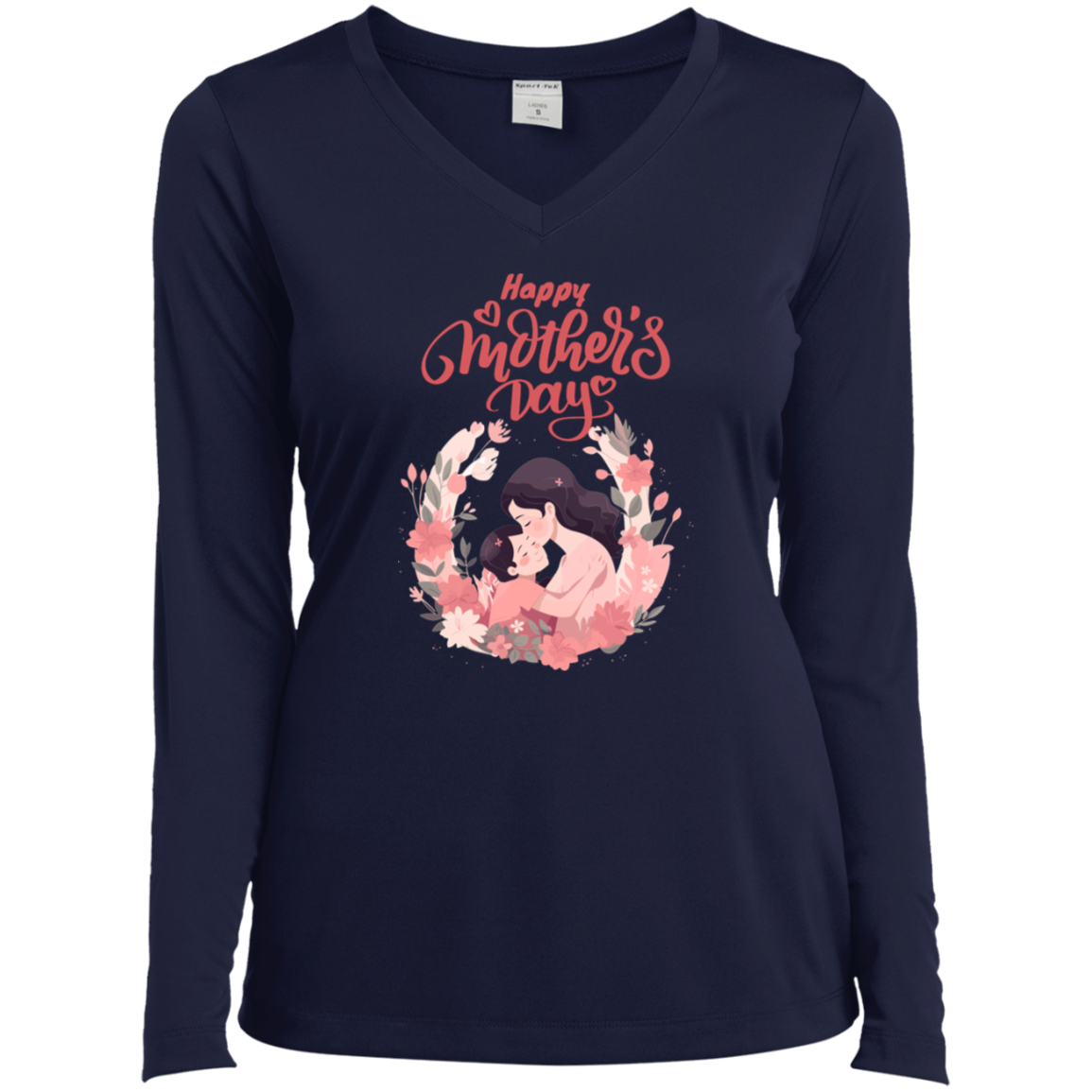 LST353LS Ladies’ Long Sleeve Performance V-Neck Tee