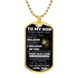 Gift For Son | Dog Tag Necklace