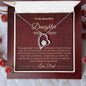 Gift for Daughter | Forever Love Necklace with On Demand Message Card
