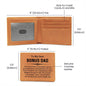 To My Dear Dad: Graphic Leather Wallet