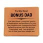 To My Dear Dad: Graphic Leather Wallet