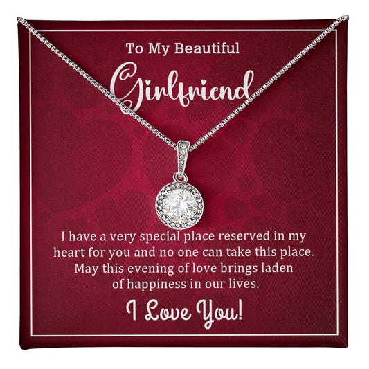 To My Beautiful Girlfriend - Gift For Girlfriend -  Eternal Hope Necklace