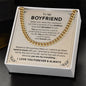 To My Boyfriend - Gift for Boyfriend -  Cuban Link Chain
