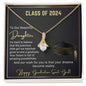 To Our Beautiful Daughter: Graduation Alluring Beauty Necklace (Yellow & White Gold Variants)