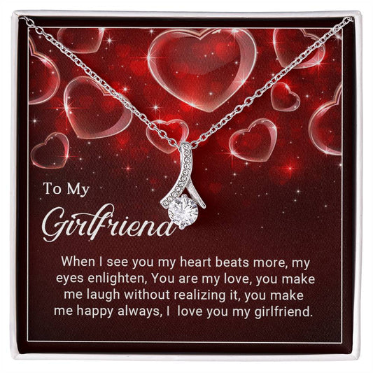 To My Girlfriend - Gift For Girlfriend -  Alluring Beauty Necklace