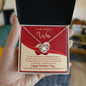 To My Wife - Gift For Wife - Happy Valentine's Day - Love Knot Necklace