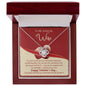 To My Wife - Gift For Wife - Happy Valentine's Day - Love Knot Necklace
