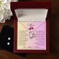 Gift for Mom | Forever Love Necklace + Clear CZ Earrings