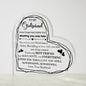 To My Girlfriend - Gift For Girlfriend -  Acrylic Heart Plaque