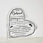 To My Girlfriend - Gift For Girlfriend -  Acrylic Heart Plaque