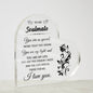 To My Soulmate - Gift For Soulmate -  Acrylic Heart Plaque