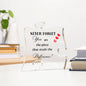 Never Forget | Acrylic Puzzle Plaque