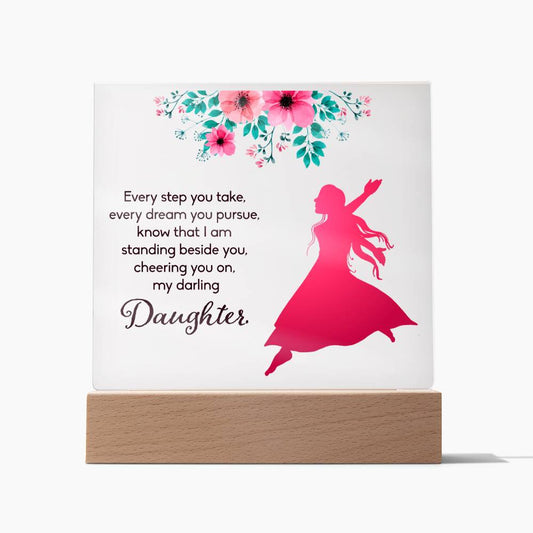 Gift For Daughter | Acrylic Square Plaque