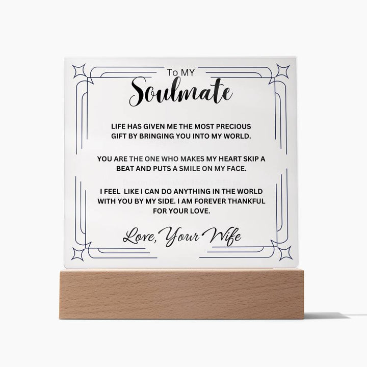 Gift for Him / Acrylic Square Plaque