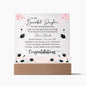 To My Beautiful Daughter: Graduation - Acrylic Square Plaque
