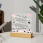 To My Beautiful Daughter: Graduation - Acrylic Square Plaque