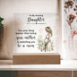 Daughter | New Mom | Acrylic Square Plaque