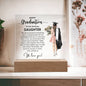 Daughter: Graduation - Acrylic Square Plaque