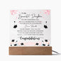 To My Beautiful Daughter: Graduation - Acrylic Square Plaque