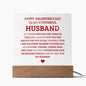 To My Husband - Gift For Husband - Happy Valentine's Day - Acrylic Square Plaque