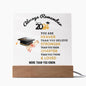 Always Remember: Graduation Acrylic Square Plaque