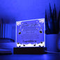 To My Beautiful Daughter: Graduation - Acrylic Square Plaque