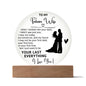 To My Future Wife - Gift For Future Wife - Acrylic Circle Plaque