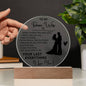 To My Future Wife - Gift For Future Wife - Acrylic Circle Plaque