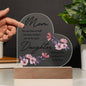 Mom and Daughter | Acrylic Heart Plaque