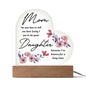 Mom and Daughter | Acrylic Heart Plaque
