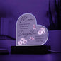 Mom and Daughter | Acrylic Heart Plaque