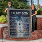 To My Son Blanket - Gift From Mom - Heirloom Woven Blanket