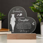 Happy Graduation Engraved Acrylic Heart Plaque