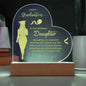 Happy Graduation Engraved Acrylic Heart Plaque