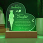 Happy Graduation Engraved Acrylic Heart Plaque