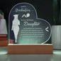 Happy Graduation Engraved Acrylic Heart Plaque