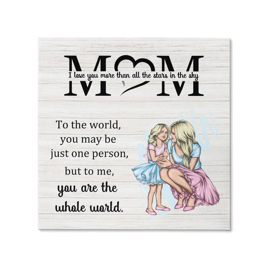 MOM - HAPPY MOTHER'S DAY - GALLERY WRAPPED CANVAS