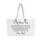 TO MY BONUS MOM - HAPPY MOTHER'S DAY - WEEKENDER TOTE