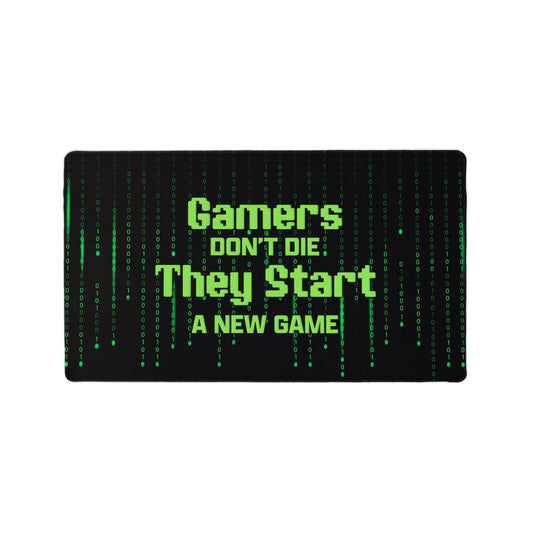 Gamers don't die they start a new game v2 | Gaming Mat