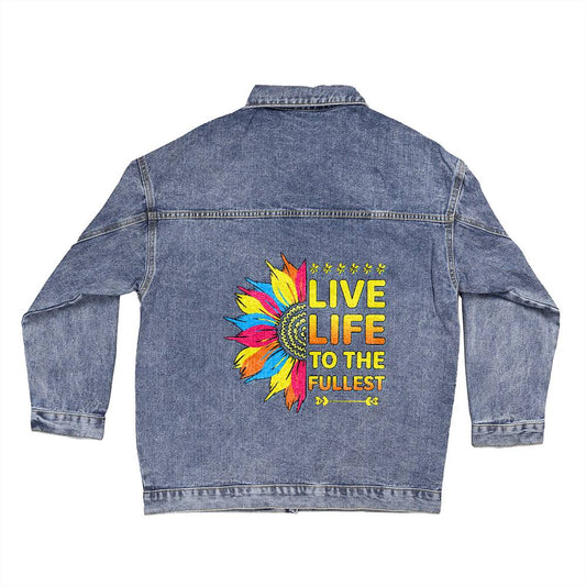 It's fine | Oversized Women's DTG Denim Jacket