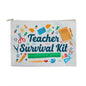 Teacher Survival Kit | Fabric Zippered Pouch Large