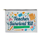 Teacher Survival Kit | Fabric Zippered Pouch Large