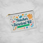 Teacher Survival Kit | Fabric Zippered Pouch Small