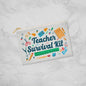 Teacher Survival Kit | Fabric Zippered Pouch Small