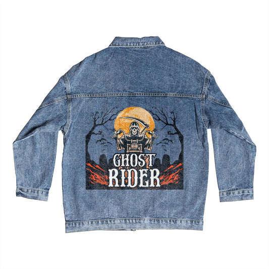 Ghost Rider v2 | Men's DTG Denim Jacket