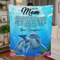To Mom-I know it's not easy - Vertical | Jersey Fleece Blanket 50" x 60"