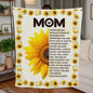 Dear Mom-There are not enough words - Vertical | Jersey Fleece Blanket 50" x 60"